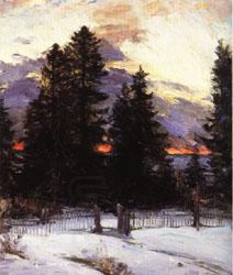 Abram Arkhipov Sunset on a Winter Landscape